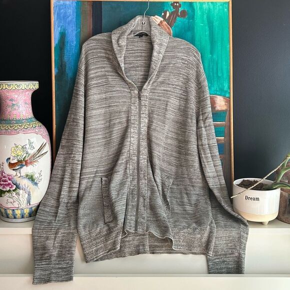 Banana Republic Heather Gray Knit Sweater XXL - Picture 4 of 11